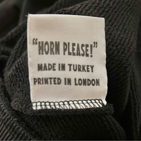 HORN PLEASE LONDON | WOMEN'S LION-PRINT COTTON SWEATSHIRT - BLACK XS - Picture 9 of 10